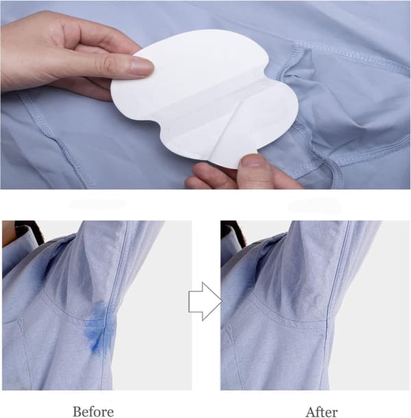 60 stk. Antiperspirant Pads Usynlige Underarm Svedpuder Komfortable
