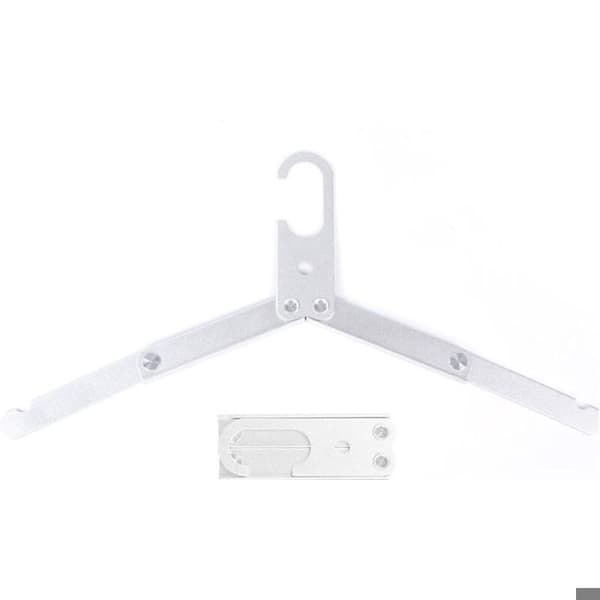 (Silver). Foldable Travel Wardrobe, Foldable Hangers, High-Strength Aluminum Alloy Hangers