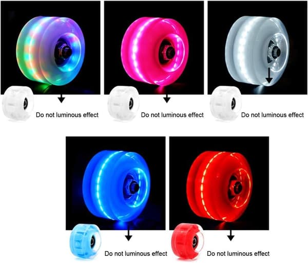 Skateboardhjul, 4 stk./sæt Lysende skateboardhjul Quad Roller S