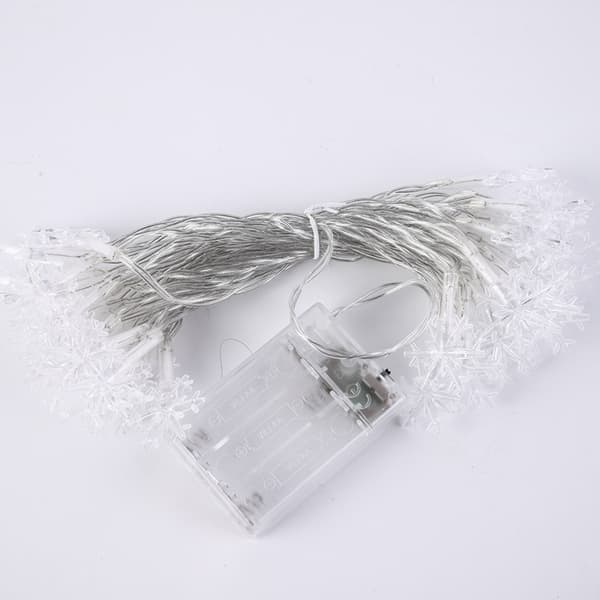 #LED-lyskæder 6M Juledekoration 40 Varm Hvide Stjerneformede Lyskæder#