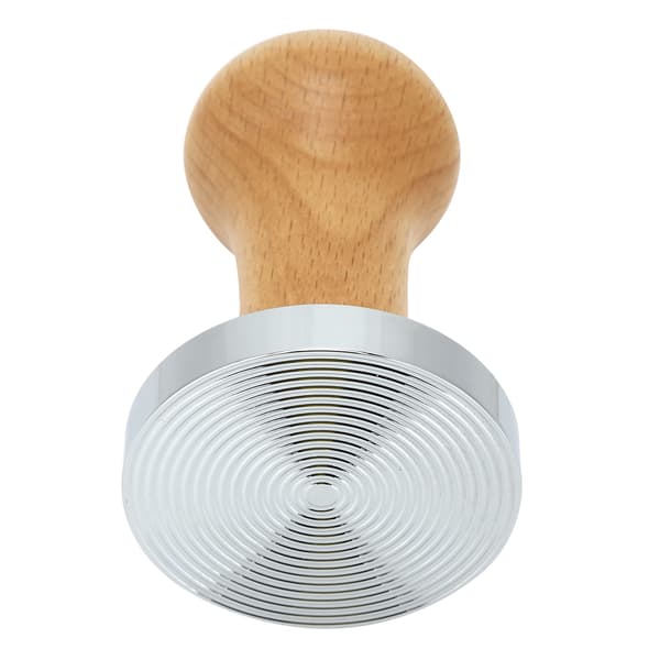 58mm Tre Kaffe Tamper Press Hammer Gjenget Base Kaffepulver Tilbehør