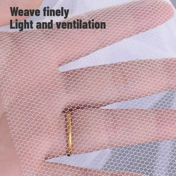 Mosquito net for windows, window screen, with 2 rolls of self-adhesive tape