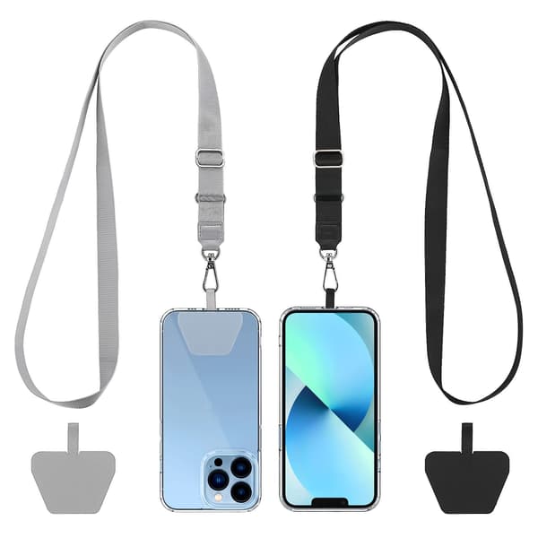 2-pack Adjustable Phone Lanyard, Universal Mobile Phone Necklace