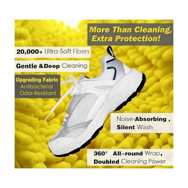 2-pack Shoe Laundry Bag for Washing Machine and Dryer, Reusable Sneaker Cleaning Bag with Microfiber Lining, White White White