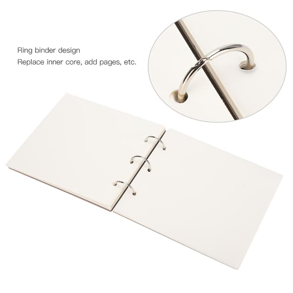Sketch Paper Diary Notebook Drawing Coloring Book Stationery Dotted Line Ring-bound (White Cardboard)