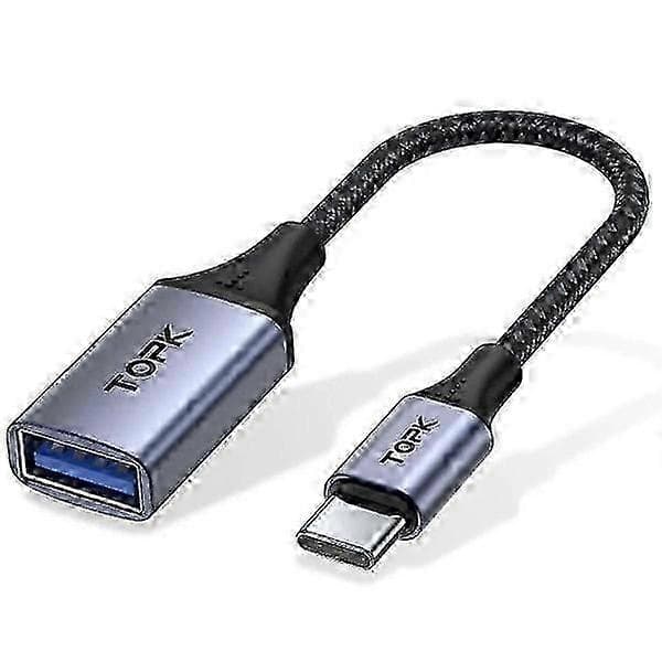 Laadukas USB C–USB A -sovitin OTG-kaapeli C-tyypin uros–USB 3.0 2.0 naaras -kaapeli