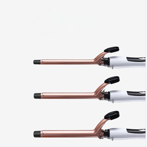 360° Rotating Wool Curling Iron - Fast Heating, Mineral Ion Care, LCD Display 9mm 9mm