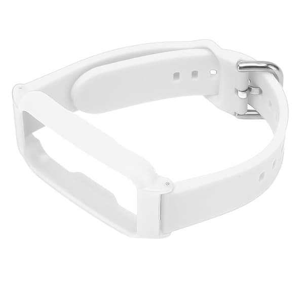 Watch Strap with Case 20mm Waterproof Soft Silicone Adjustable Size Lightweight for OPPO Free White + White Case
