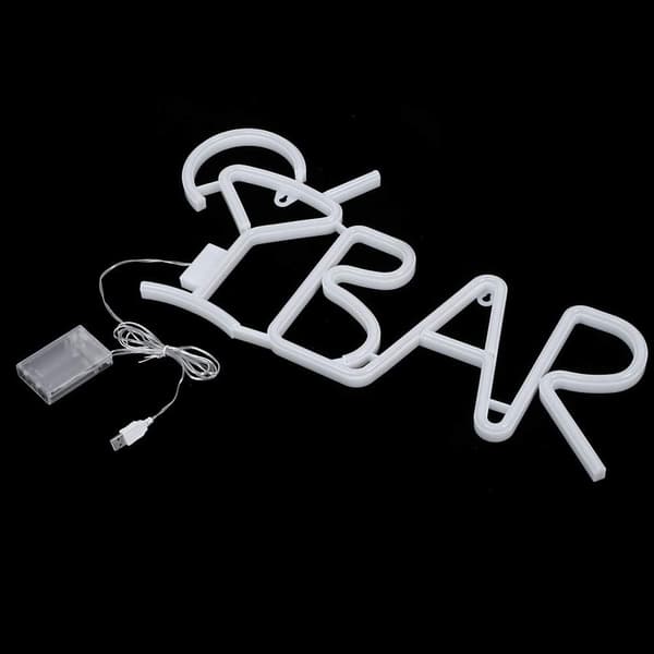 Färgglad - LED Neon Bar Bokstäver Dekorativ Ljusskylt