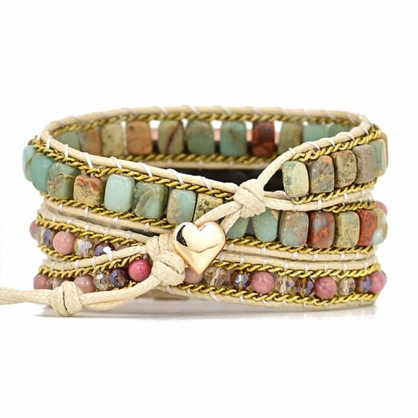 Boho Beads Watch Charm Bracelet Beaded Watch Strap Braided Watch Band Compatible for iWatch