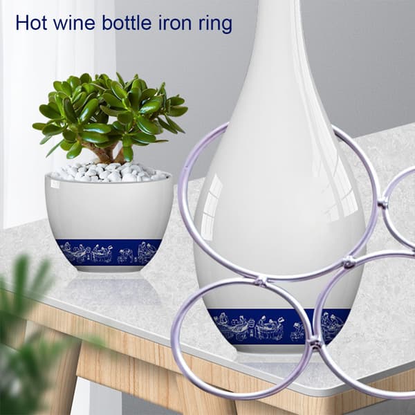 4-ring Heated Glass Bottle Cutter Durable Labor-Saving Bottle Cutting for Flower Pot Making