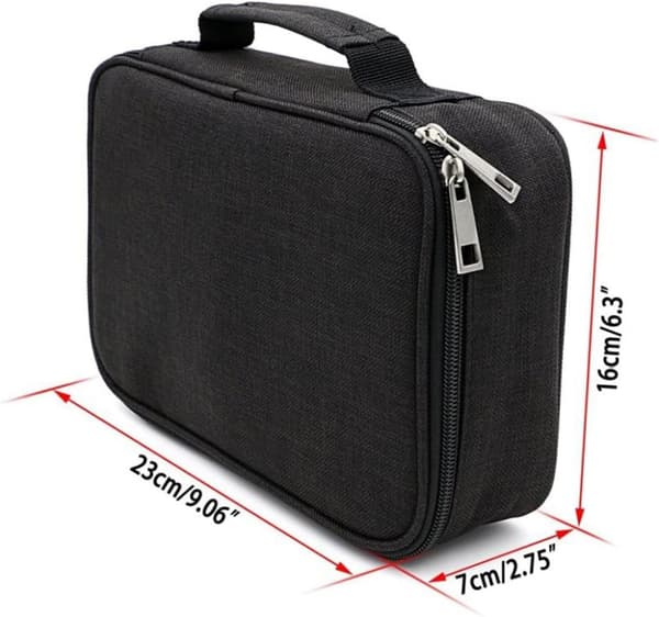 Penalhus med stor kapacitet – 22,9 cm, 72 rum, organizer -