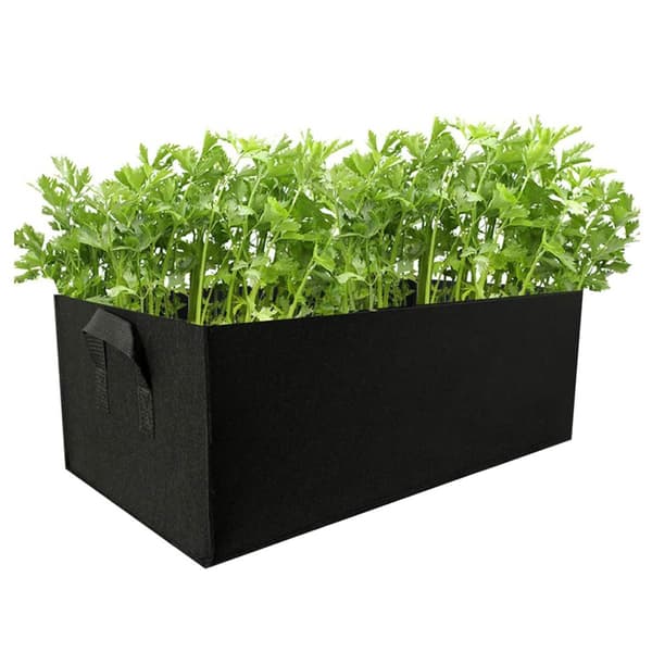 Foldable Felt Grow Bag - Black Svart black