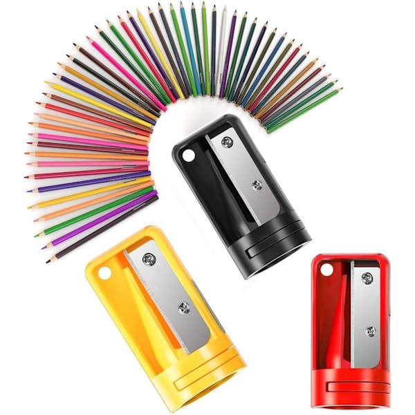 4 Pieces Pencil Sharpener Portable Manual Plastic Pencil Sharpener Sharpening Tool for Woodworking