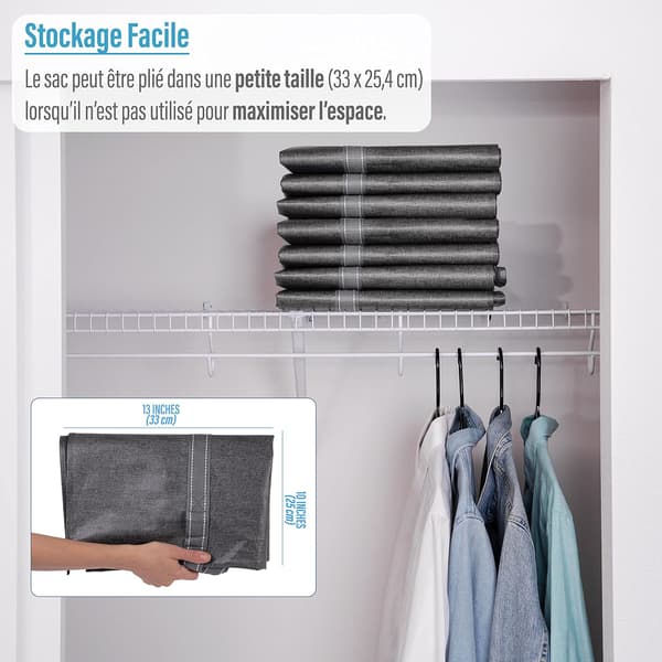 4-pack extra stora grå flyttväskor, dragkedja, kraftig förvaringsväska, alternativ till kartongförvaring, klädförvaringsväska, resväskor, labb