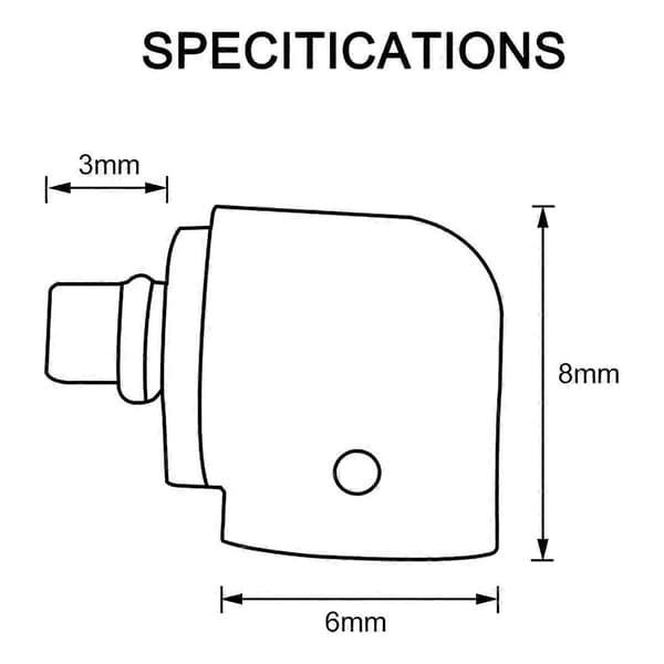 ER-seriens headsetadapter, til ER4 ER4SR ER4XR ER3XR ER3SE ER2XR ER2SE-seriens headset han til MMCX F