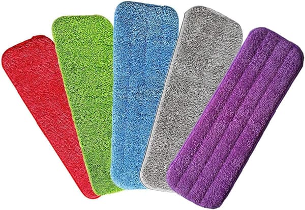 5 stk mikrofibermopp, vannspraymopp, fiber tvunnet stoffmateriale, egnet for alle vaskbare spraymopper og Reveal-mopper 42 * 14cm