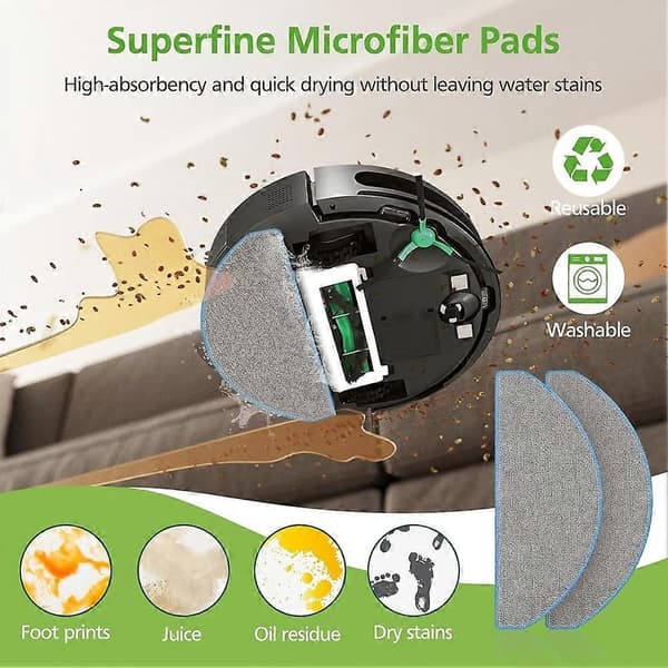 25 stk. reservedele til iRobot Roomba Q052 / 105 Vac / 105 Combo Robotstøvsuger, Q0520 105 Tilbehør