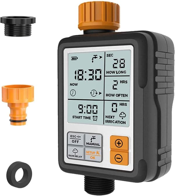Vanntimer Digital Programmerbar Hagekran Automatisk Slange