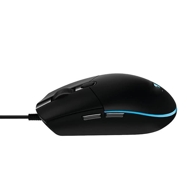 RGB-belyst Gamingmus med 8000 DPI, Justerbar, Kablet, til Computer, Laptop, PC