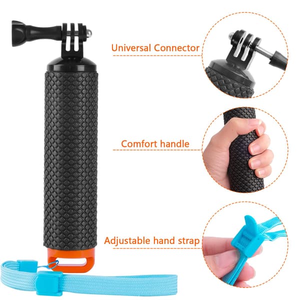 Waterproof Floating Hand Grip (Orange) (Camera Not Included)