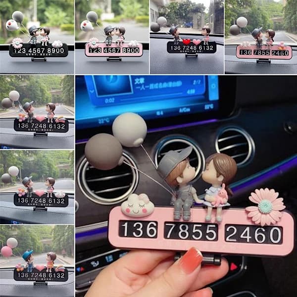 Temporary Parking Sign with Couple Action Figures, Ornament 6