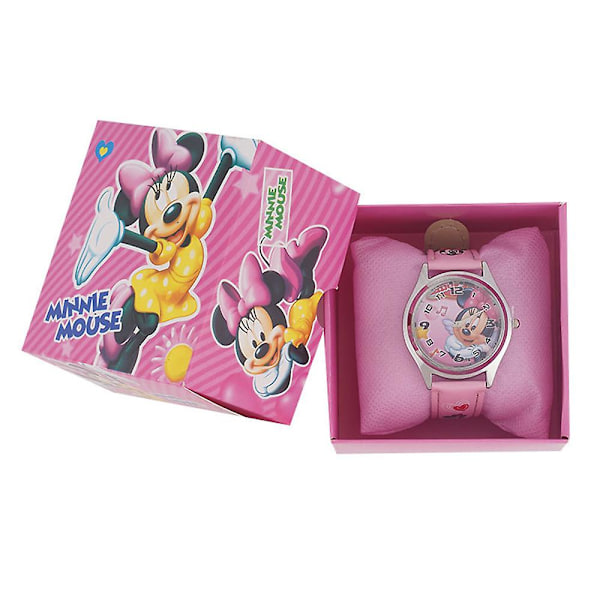 Spiderman Frozen Cars Mickey Minnie Princess Avengers Tegnefilm Ure Børn Quartz Armbåndsur Analog Drenge Piger Børn Fest Gaver Minnie Mouse