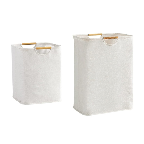 Foldable Laundry Basket Portable Retractable Storage Basket Laundry Hamper - Size: M M