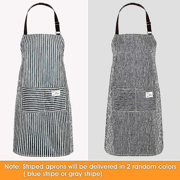 3 Pieces Waterproof Aprons for Women with Pockets, Adjustable Kitchen Aprons