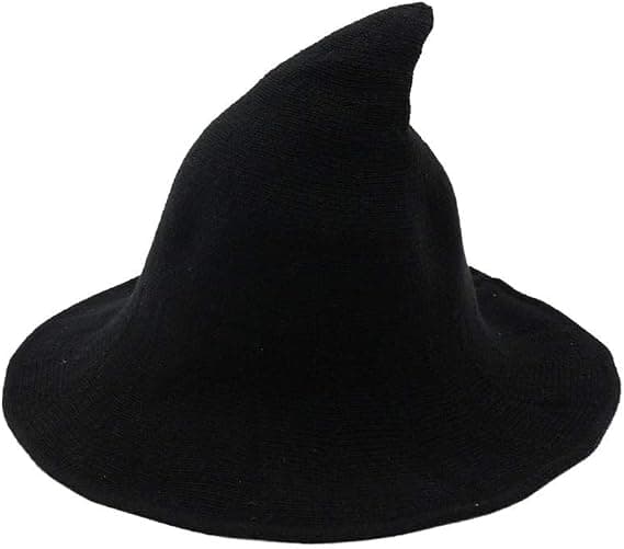 Kvinnors stickade ullhäxhattar för Halloween Maskerad Cosplay