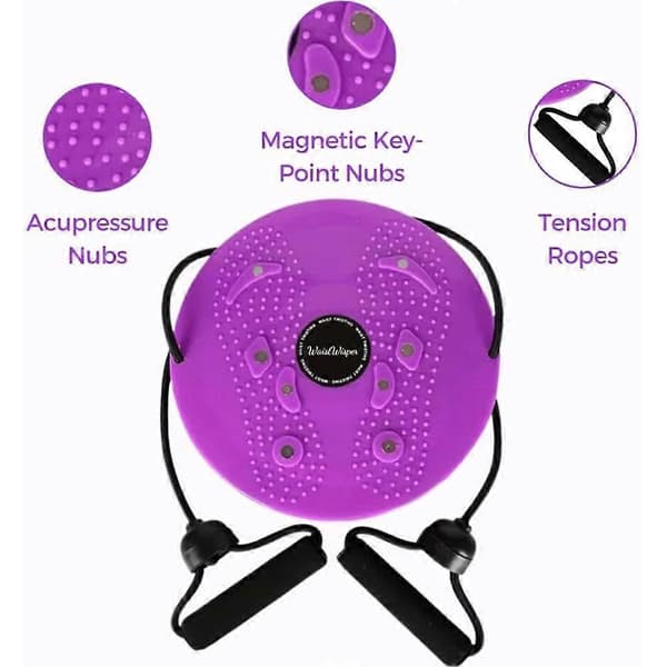 Body Shaping Waist Twisting Discs Full Body Workout Twisting Trainer for Home Indoor Red Red Red