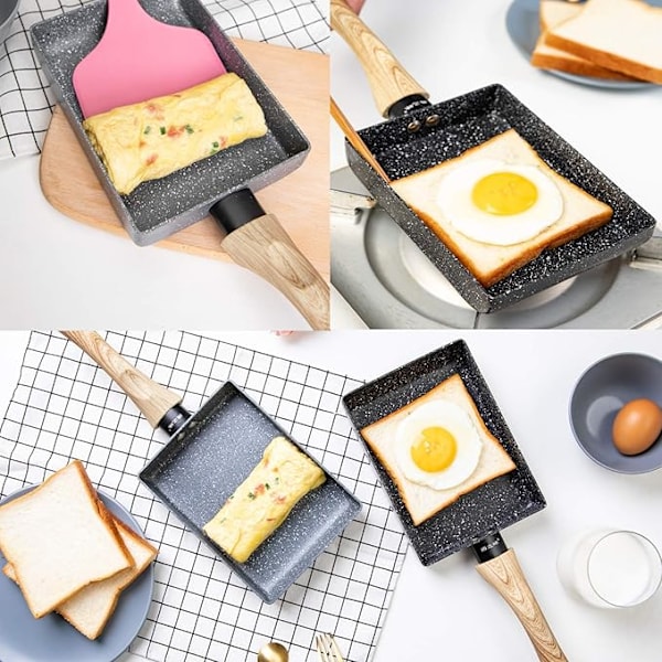 Tamagoyaki japansk omelettpanna / Äggpanna - Non-stick-beläggning -