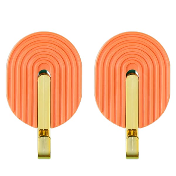 Itsekiinnittyvä seinäkoukku, monitoiminen, rei'ittämätön pyyhekoukku, oranssi, 2 kpl Orange 2 Pack