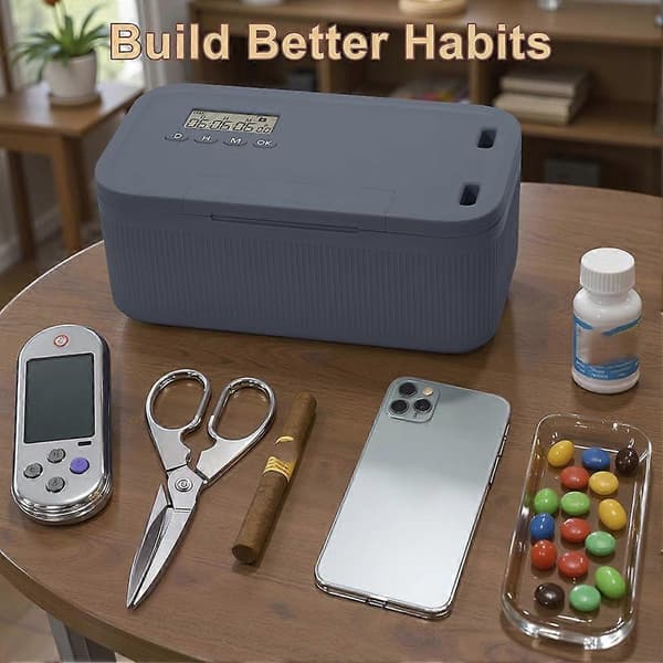 Electronic Time Lock Box Self-Control Lock Box Phone Lock Box From Phones Video Games Social Media Snacks