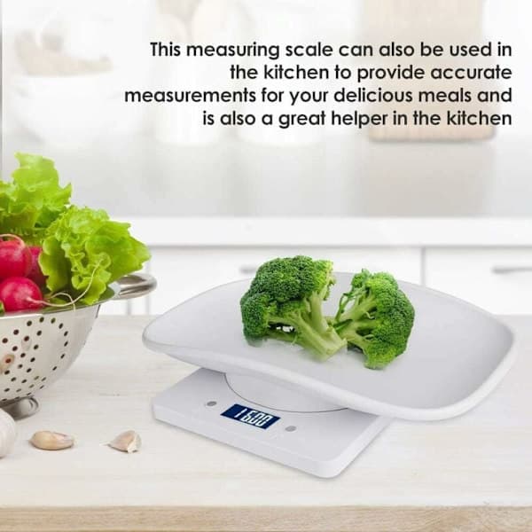 Electronic Pet Scale, Small Digital Scale, 10kg/1g LCD Display Precision Scale Measuring Tool Compatible with Kitchen Kittens Puppies Turtle Hamster