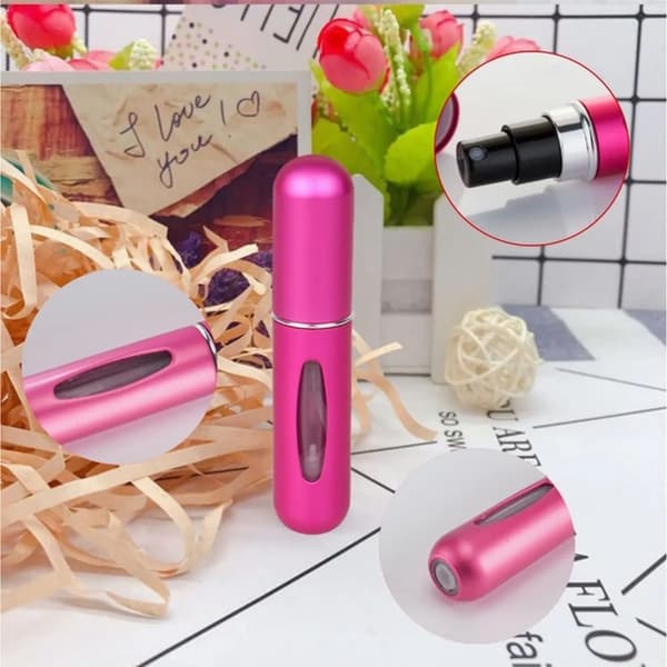 6 st påfyllningsbar parfymatomizer Synlig bärbar läckagesäker tom sprayflaska för resor 5 ml