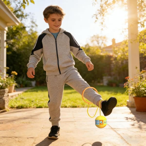 Ankle Skip Ball with LED Light, Outdoor Exercise Skip Ball - Skip Ball for Teens and Adults, Exercise and Coordination Game, Garden