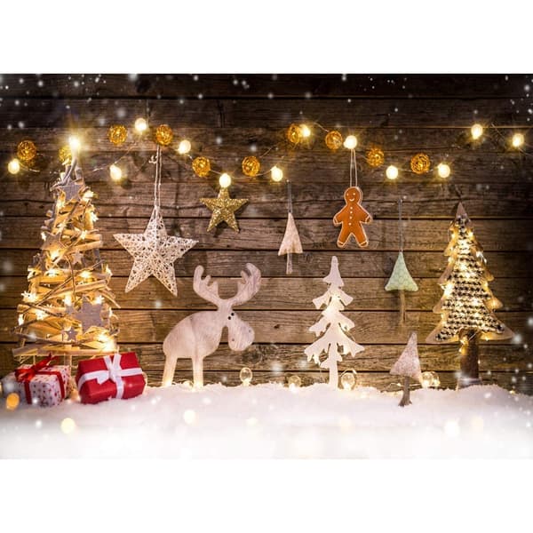 150*200 cm Julefotografering Baggrund Juletræsdekoration