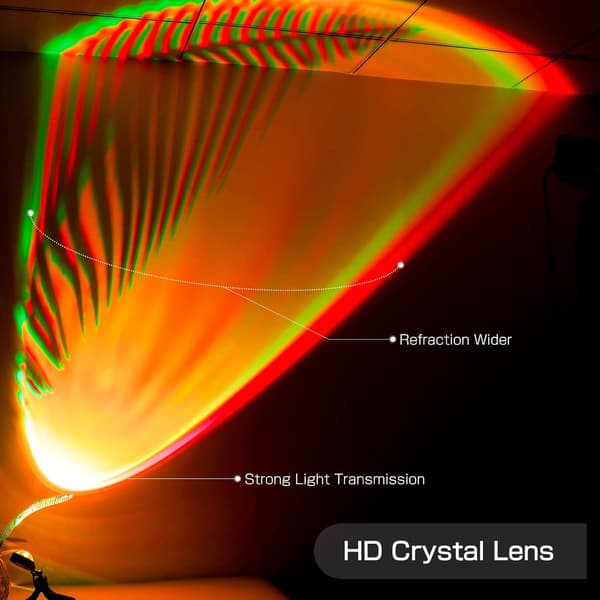 Sunset Lamp, Sunset Lamp, 16-Color Projection Lamp with Stand,