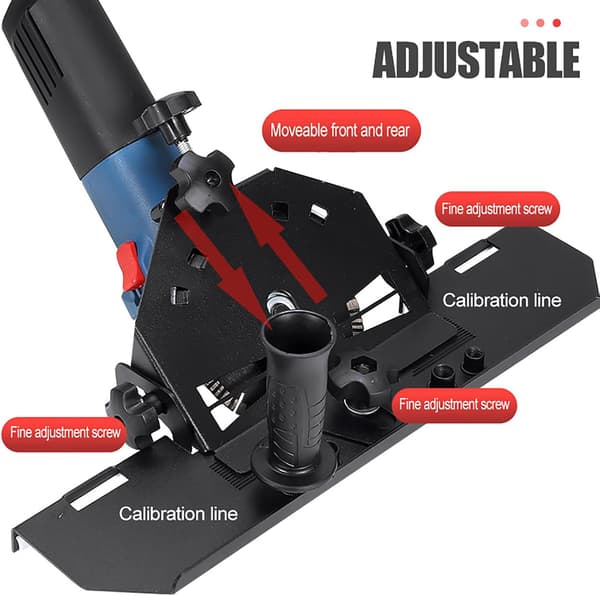 Tile Chamfering Machine, 45° Tile Cutting Unit, Tile Chamfering Machine Compatible with 115/125 mm Angle Grinder Compatible with Efficient Tile Cutting