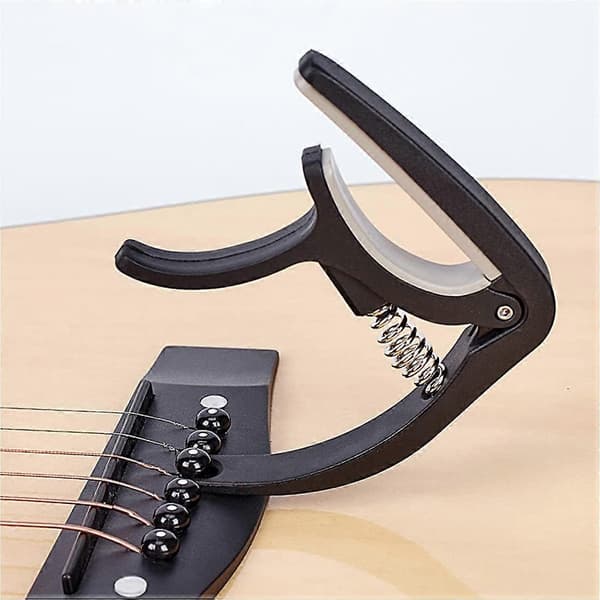 Guitar Capo til Akustisk og Elektrisk Guitar Guitar Capo Clip-on Tuner