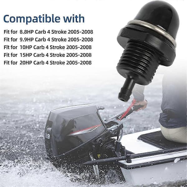 895124 Fuel Pump Priming Compatible with for Mercury 8HP 9.9HP 10HP [DB]