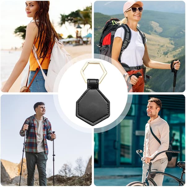 Hat-holder-clip Baseball-kasket-organizer opbevaringskroge af PU-læder sort - Schwarz