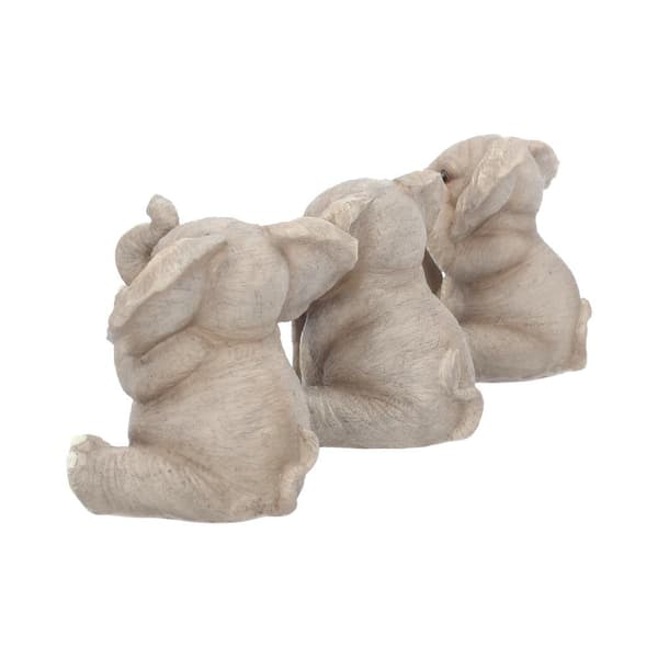 Kolme vauvaelefanttia, hahmo 8cm harmaa