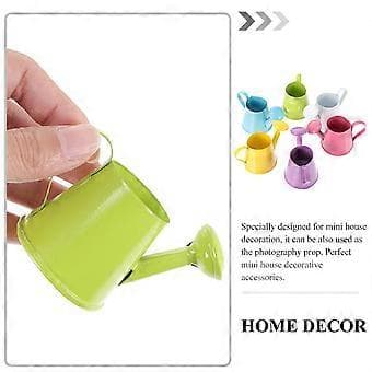 6 stk. Mini Simuleringskedel Ornamenter Mini Kedel Dekorationer (Blandet Farve)