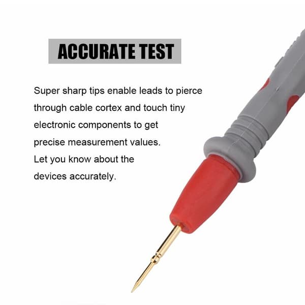 Multimeter Test Kit 1000V 20A Digital Electronic Probe Cables Set with Alligator Clips and Banana Plug for Multimeter Clamp