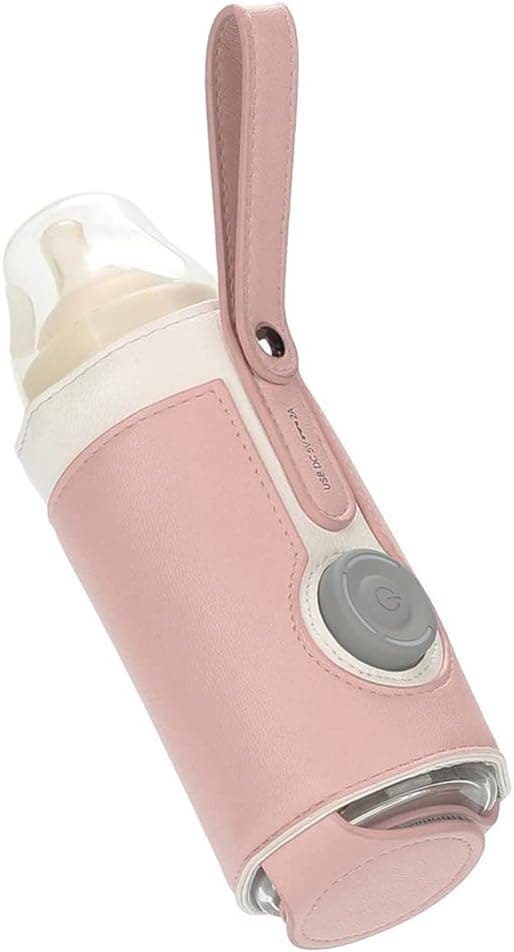 #(Pink) USB-flaske termostatisk varmer med tre niveauer af justering#