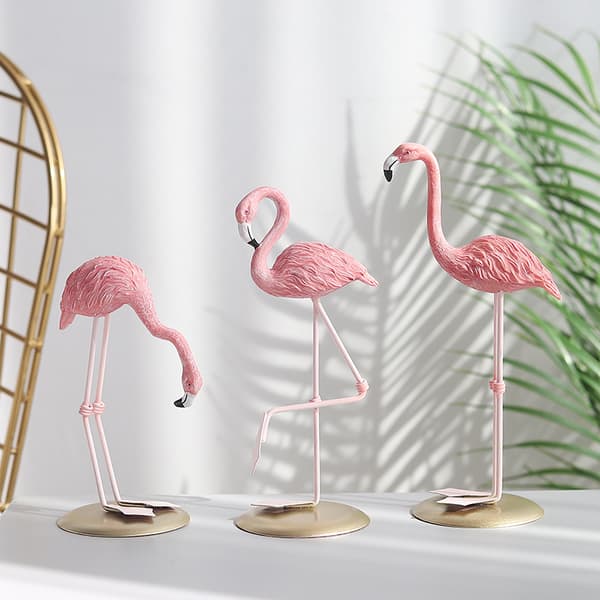 Flamingo Dekoration Figur i Harts