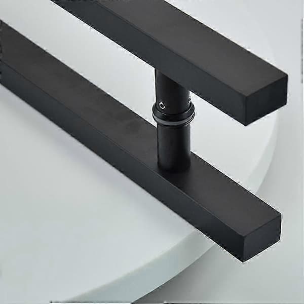 Matt Svart Rustfritt Stål Glass / Tredørhåndtak