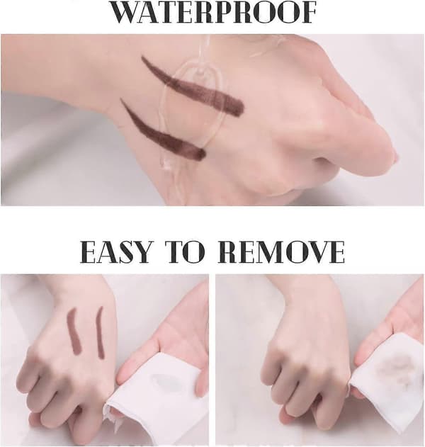Dual Ended Eyebrow Pencil Waterproof Brow Pen Smudge-Proof Long Lasting Eye Makeup 1-Pack